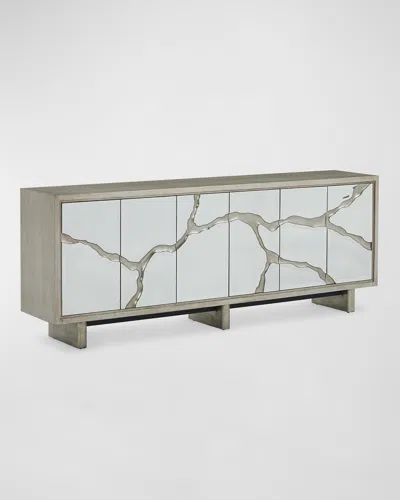 John-richard Collection Ravine 6-door Credenza In Gray