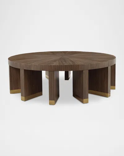 John-richard Collection Revolve Cocktail Table In Brown