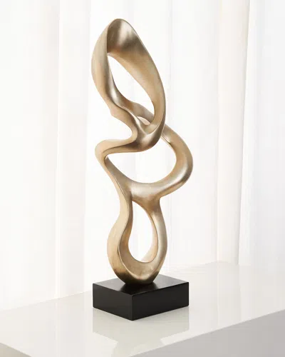 John-richard Collection Ripple In Warm Water Sculpture In Champagne