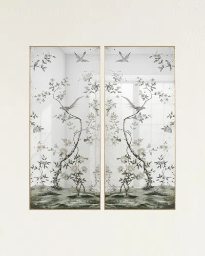 John-richard Collection Roku Mirror Panels, Set Of 2 In Gray