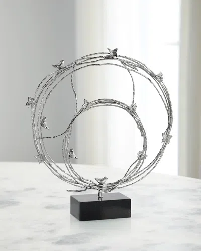 John-richard Collection Roost Sculpture, Large In Gray