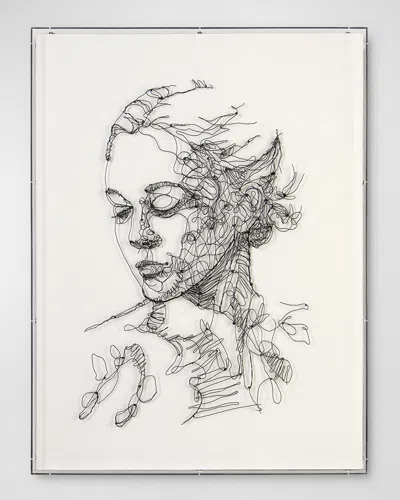 John-richard Collection Scribbled Secrets Original Wall Art By Tony Fey In White