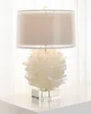 John-richard Collection Selenite Table Lamp In White