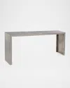 John-richard Collection Silver Serpent Console Table, Large In Gray