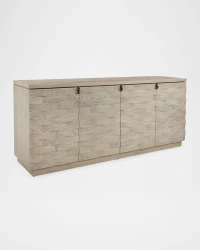 John-richard Collection Tessere 4-door Credenza In Gray