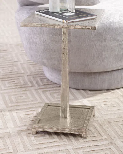 John-richard Collection Textured Nickel Martini Table