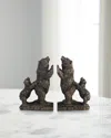 John-richard Collection Ursine Bookends, Set Of 2 In Black
