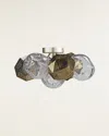 John-richard Collection Vivaldi 3-light Semi-flush Mount In Gold