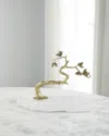 John-richard Collection Winding Brass Tree On Selenite Ii In Gold