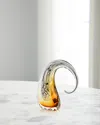 John-richard Collection Wisp Of Glass Sculpture, Small In Yellow