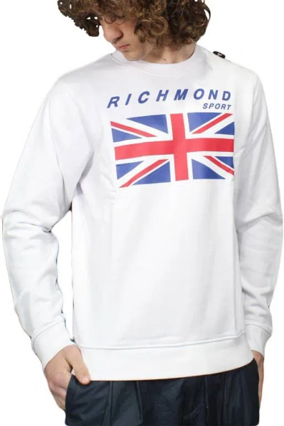 John Richmond - Sweatshirt White Optical Ump22023fe