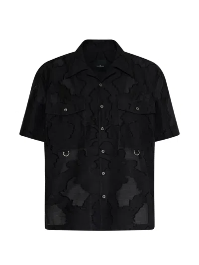 John Richmond Abstract-pattern Shirt In Black