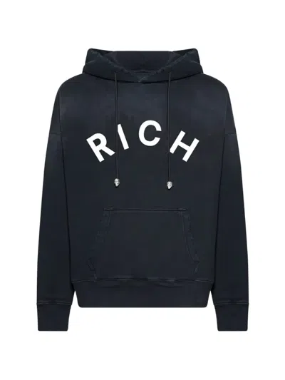 John Richmond 로고 후디 In Black