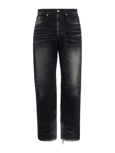 John Richmond Black Jeans With A Faded Effect