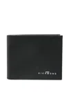 John Richmond Black Leather Wallet With Logo