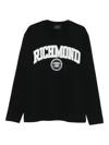 John Richmond Long-sleeved T-shirt With Logo In Black