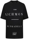 John Richmond Over Pelac T-shirt With Contrasting Print In Black