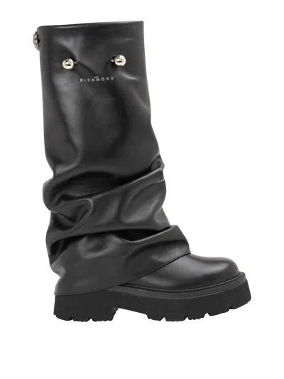 John Richmond Botas - Negro In Black