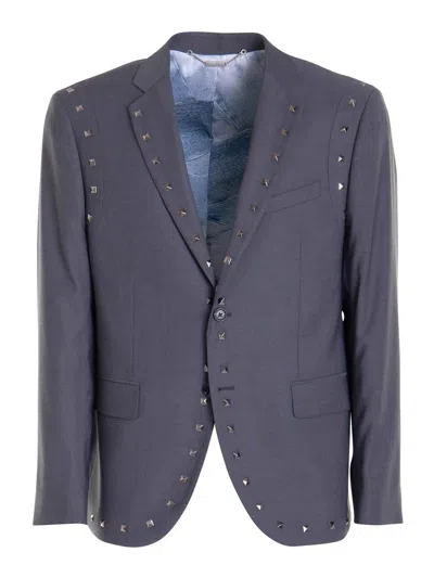 John Richmond Button Long Sleeve Jacket In Gris