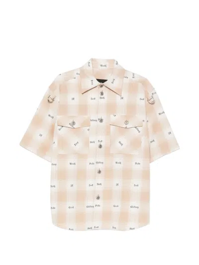 John Richmond Check-print Short-sleeve Shirt In Multi