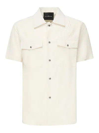 John Richmond Chuy Shirt With Logo Embroidery In White