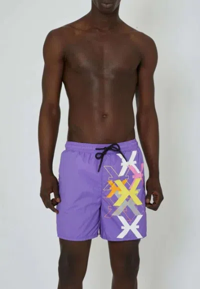 John Richmond Costume Swimboxer In Purple