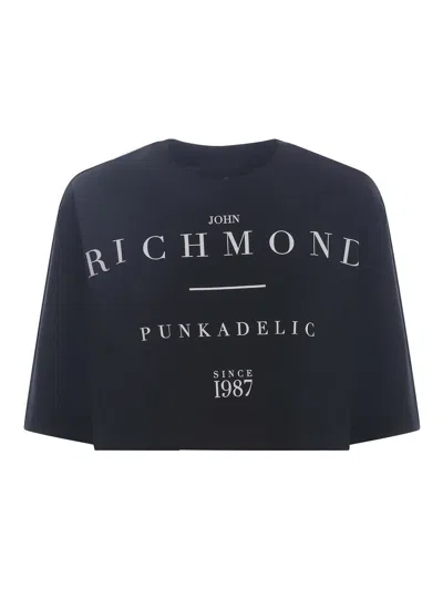 John Richmond Cotton Tee In Black