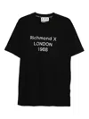 John Richmond Crew Neck T-shirt With Print In Black