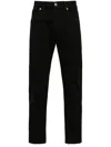 John Richmond Cropped Slim-leg Jeans In Black