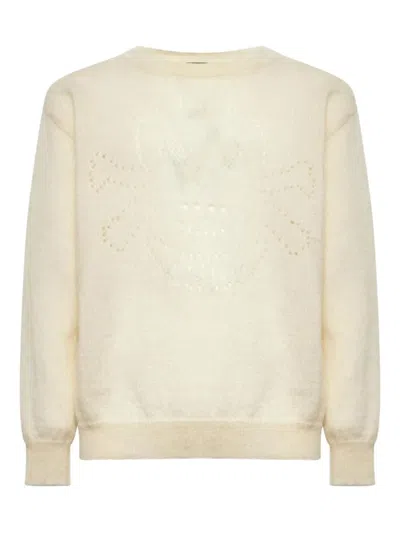 John Richmond Cutout-detail Sweater In Neutral