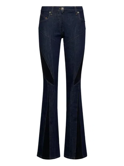 John Richmond Denim Panelled Jeans In Blue
