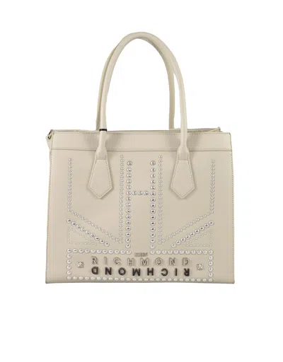 John Richmond Designer Handbags Women's Light Gray Handbag