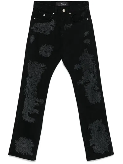 John Richmond Jeans In Distressed-optik In Schwarz