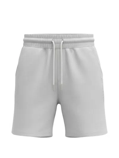 John Richmond Drawstring Logo-print Shorts In Gray