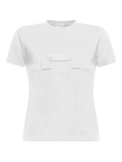 John Richmond Embroidered Cotton T-shirt In White