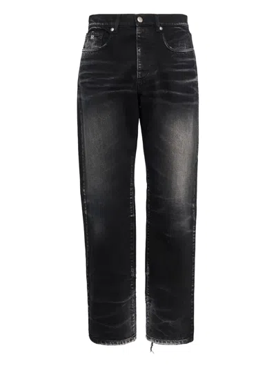 John Richmond Faded-wash Jeans In Black