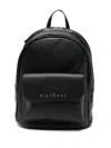 JOHN RICHMOND FAUX LEATHER BACKPACK WITH LOGO