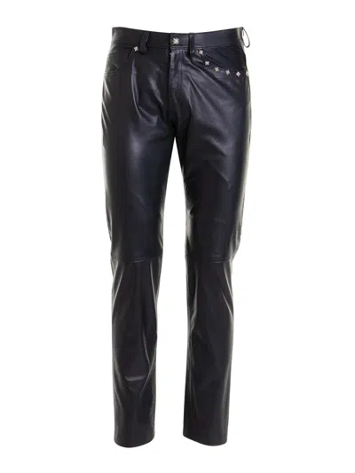 John Richmond Five Pocket Studded Pants In Negro