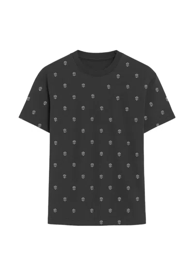 John Richmond Floral-print T-shirt In Black