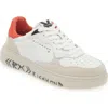 John Richmond Graffiti Sneaker In White/red