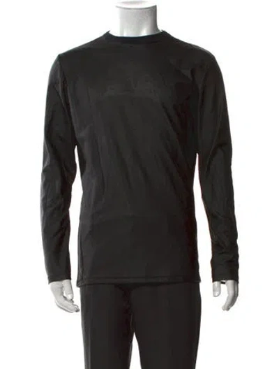 Pre-owned John Richmond Graphic Print Crew Neck Pullover In Black