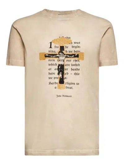 John Richmond Graphic-print T-shirt In Pink