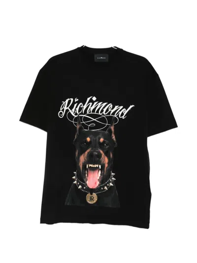 John Richmond Graphic-print T-shirt In Black