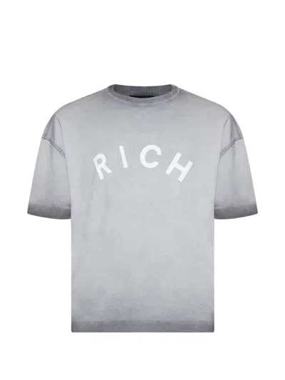 John Richmond 크루넥 티셔츠 In Gray