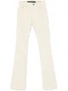 John Richmond High-rise Flared Jeans In Neutrals
