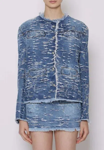 John Richmond Jacket Jeans Jacket In Blu