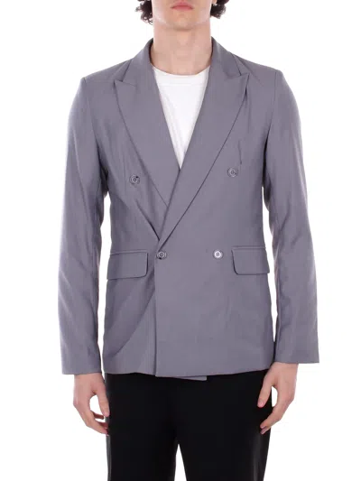 John Richmond Jackets Grey In Blue
