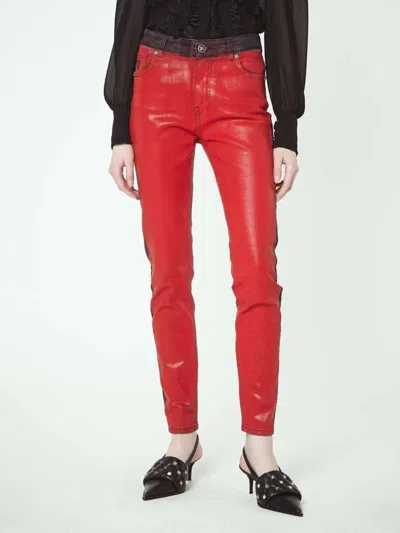 John Richmond Jeans Glossy Effect In Rosso