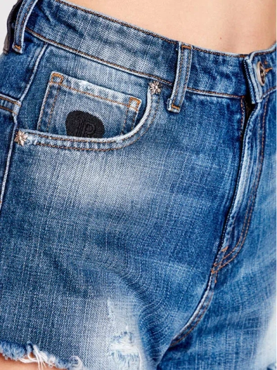 John Richmond Jeans Shorts In Blu
