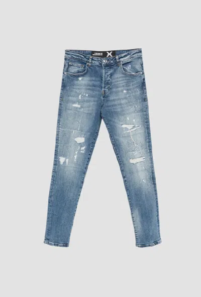 John Richmond Jeans Skinny Fit Man Denim Medium In Blue
